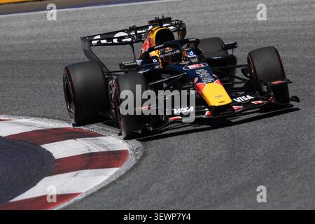 Max Verstappen (NED) of Oracle Red Bull Racing drives the Red Bull RB22 during the Practice3 session of the Formula 1 Rolex Austrian Grand Prix 2026 at Red Bull Ring in Spielberg, Austria on June 26-28, 2026, as part of Round 10 of the 2026 FIA Formula One World Championship, with the scenic Styrian circuit known for intense wheel-to-wheel racing. Photo by Alessio De Marco/Avens-images.com/ABACAPRESS.COM Banque D'Images