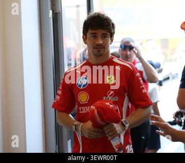 28 juin 2026, Red Bull Ring, Spielberg, Grand Prix d'Autriche de formule 1 2026, dans l'image parade des pilotes défilé des pilotes, Charles Leclerc (MCO), Scuderia Ferrari HP Banque D'Images