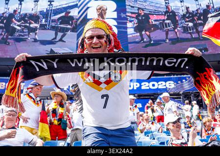 Boston, États-Unis. 29 juin 2026. Les supporters de l'Allemagne lors de la Coupe du monde de la FIFA 2026 Round of 32 entre l'Allemagne et le Paraguay au stade de Boston le 29 juin 2026 à Boston, États-Unis. (Crédit : Marcel ter bals/MTB-photo/Alamy Live News) crédit : MTB photo/Alamy Live News Banque D'Images