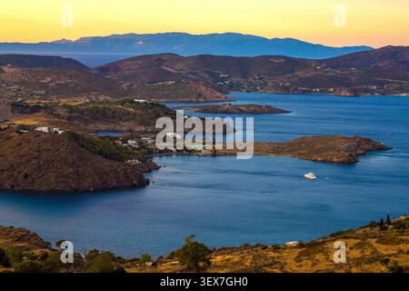 Grèce, Îles du Dodécanèse, Île de Patmos Banque D'Images