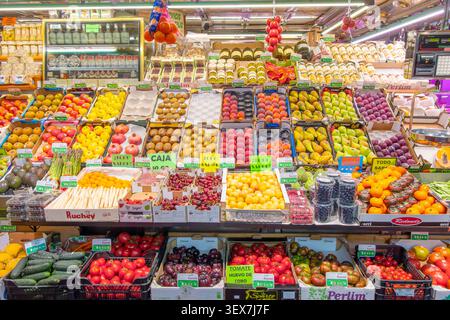 Espagne, Madrid, quartier de la Latina, marché de Cebada Banque D'Images