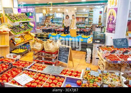 Espagne, Madrid, quartier de la Latina, marché de Cebada Banque D'Images