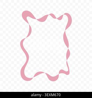 Cadre abstrait rose ludique Illustration de Vecteur