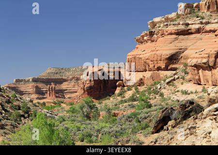 Mill Canyon Dinosaur Trail randonnée Moab Utah Banque D'Images