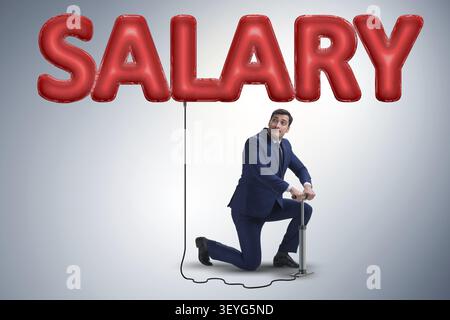 Salaire en pompage d'affaires business concept Banque D'Images