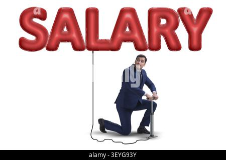 Salaire en pompage d'affaires business concept Banque D'Images