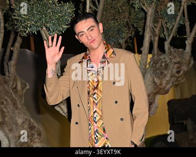 San Valentino Torio, Italy. 04th July, 2026. Michele Bravi attends the 2026 Outdoor Film Festival. Credit: SOPA Images Limited/Alamy Live News Banque D'Images