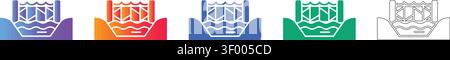 Bridge Engineering and construction Icons vol 28248 Illustration de Vecteur