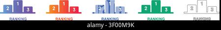 Classement podium concept Icons vol 30307 Illustration de Vecteur