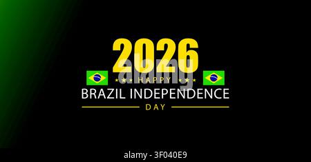Le Brésil marque la Journée de l'indépendance 2026 avec des célébrations vibrantes Illustration de Vecteur