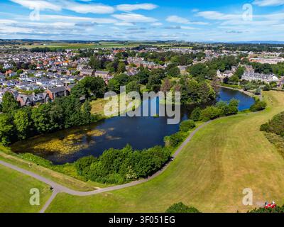 Keptie Pond à Arbroath, Angus, Écosse Banque D'Images