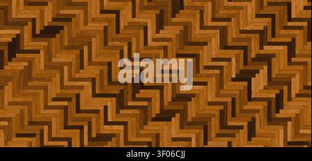 Fond de texture en bois à chevrons brun terreux avec un motif de planche géométrique répétitif. Surface mate naturelle dans des tons chauds idéal pour copier spa Banque D'Images