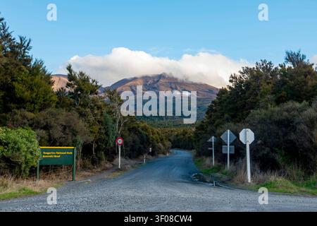 Sentier de randonnée Ketetahi pour Tongariro - Nouvelle-Zélande Banque D'Images