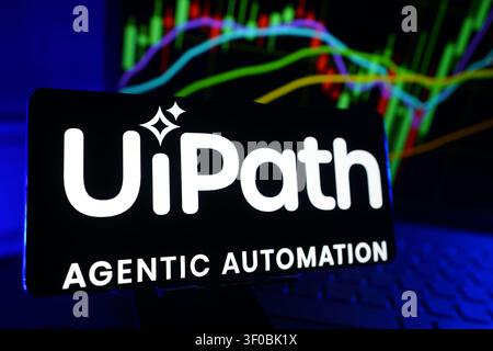 UiPath Agentic Automation Company fournissant une automatisation des processus et des flux de travail alimentée par l'intelligence artificielle Banque D'Images