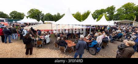 Derby allemand de saut d'obstacles et de dressage 2026 le 17.05.26 à Hambourg, Aperçu, Arène de dressage Banque D'Images