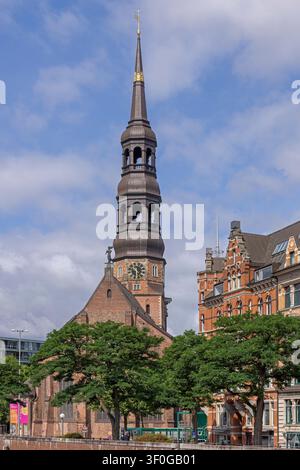 L'église de St Catherine, Hambourg, Allemagne Banque D'Images