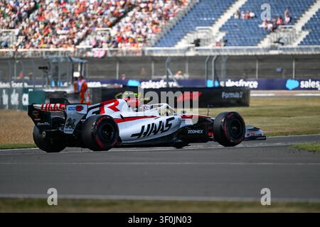 Silverstone, Grande-Bretagne, 5 juillet 2026, Oliver Bearman, Haas, lors du Grand Prix de Grande-Bretagne, Copyright Marco Talluto Banque D'Images