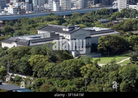 Musée de la ville d'Osaka, vue aérienne depuis le sommet du gratte-ciel Abeno Harukas. Japon Banque D'Images