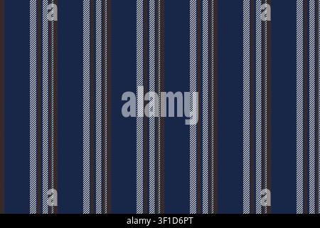 Fond à motif vertical Dnique, bande vectorielle sans couture conceptuelle. Texture textile à lignes finimalistes en tissu dans une palette de couleurs sombres et gainsboro. Illustration de Vecteur