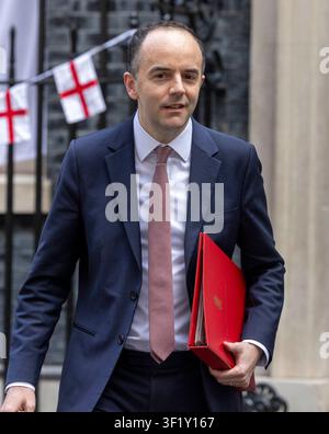 Londres, Royaume-Uni. 15 juillet 2026. James Murray ministre de la Santé, à Downing Street pour la dernière réunion du Cabinet avec Keir Starmer. Credit : Karl Black/Alamy Live News Banque D'Images