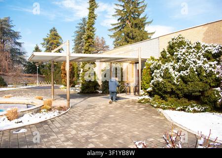 Musée de Yougoslavie - Maison des Fleurs (mausolée) est situé à Belgrade. Maison des Fleurs - lieu de repos de Josip Broz Tito Banque D'Images