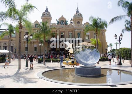 Le grand bâtiment du Grand Casino à Monte-Carlo Banque D'Images