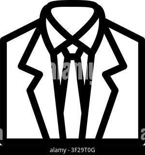 Icône Tuxedo, Vêtements Formels, Tenue, Vêtements, Code Vestimentaire, Homme Illustration de Vecteur