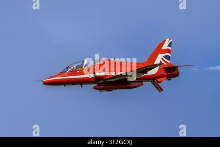 Red Arrows, British Aerospace Hawk TA/T1As, Équipe d'acrobatie de la Royal Air Force Banque D'Images