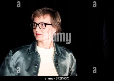 Berlin, Allemagne. 19 juillet 2026. Franziska Brantner, présidente fédérale de Alliance 90/Les Verts, se tient dans le studio ARD à Berlin avant l'enregistrement de l'interview estivale de l'ARD sur ·Bericht aus Berlin.· Crédits : Christoph Soeder/dpa/Alamy Live News Banque D'Images