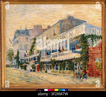 Vincent van Gogh – Le Restaurant de la Sirène à Asnières / Le Restaurant de la Sirène à Asnières, 1887 Post-Impressionnisme Paysage Huile sur toile Banque D'Images