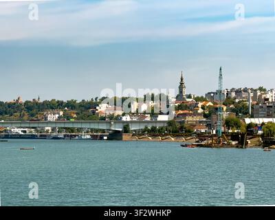 Culot de la cathédrale Saint-Michel sur la rivière Sava à Belgrade, Serbie Banque D'Images