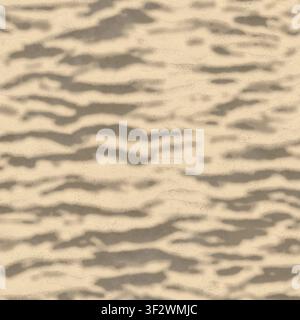 L'effet de la lumière du soleil se reflétant à travers une eau peu profonde pour créer des ondulations scintillantes sur un fond sablonneux clair. Banque D'Images