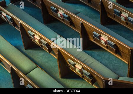 Vue aérienne des bancs d'église, Jacksonville, Floride, États-Unis Banque D'Images