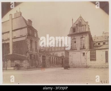 L’Hôtel Vendôme, situé Rue Béranger à Paris, où le poète français Pierre-Jean de Béranger (1780-1857) est mort, par Eugène Atget (1857-1927) entre 1898 et 1900. Banque D'Images