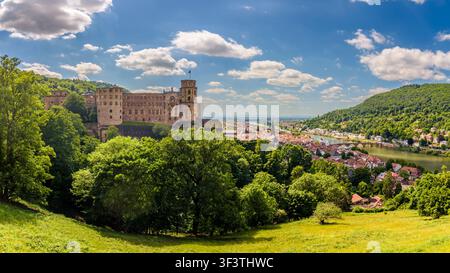 Heidelberg, Allemagne - 30 mai 2025 : vue de la belle ville de Heidelberg, Allemagne Banque D'Images