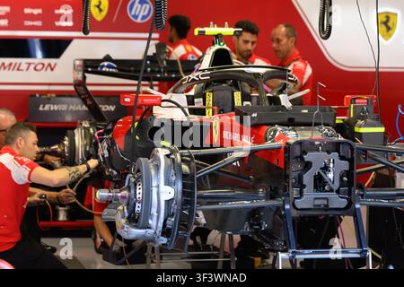 Hungaroring, Hongrie. 25 juillet 2026. Freins du Hungaroring, Hongrie. 25 juillet 2026. Lewis Hamilton de l'équipe Scuderia Ferrari HP F1 lors de la séance d'entraînement libre et des qualifications du samedi. Ahmad Al Shehab/Alamy Live News. Banque D'Images