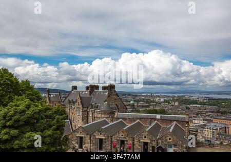 Grande Bretagne, Ecosse, Edimbourg, la vieille ville vue depuis le château d'Edimbourg Banque D'Images
