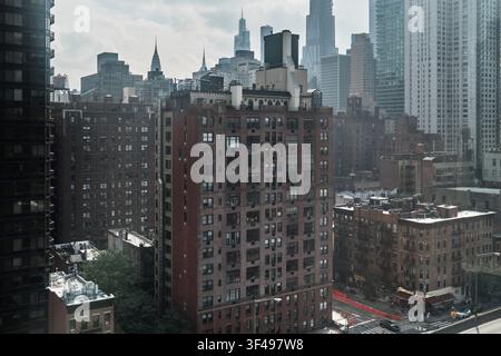 1re Avenue, Midtown Manhattan, New York City, États-Unis Banque D'Images
