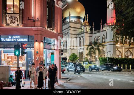La Mosquée Sultan, Singapour Banque D'Images