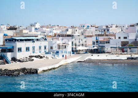Ville côtière historique d'El Cotillo, Fuerteventura, îles Canaries, Espagne Banque D'Images