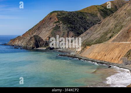 Pont Bixby sur la côte de Big Sur Banque D'Images