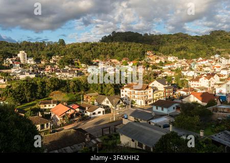 Antonio Prado, Brésil - 24 juillet 2025 : Une vue d'Antonio Prado, Rio Grande do Sul – la ville la plus italienne du Brésil. Banque D'Images