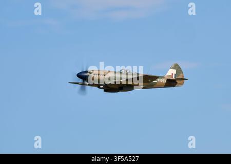 Expositions de Supermarine Spitfire au Shuttleworth Summer Airshow 2026 Banque D'Images