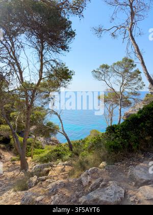 Plage de Calo des Moro, Majorque Banque D'Images