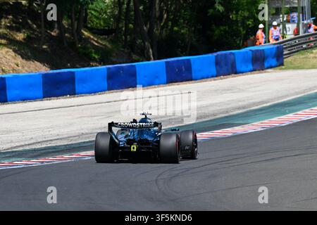 Hongrie, Budapest, 25 juillet 2026, George Russell, Mercedes, lors de la journée de qualification du Grand Prix de Hongrie de Formule 1 sur le Hungaroring, Copyr Banque D'Images