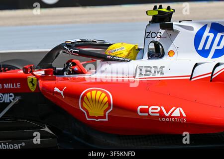Hongrie, Budapest, 25 juillet 2026, Lewis Hamilton, Ferrari, pendant la journée de qualification du Grand Prix de Hongrie de Formule 1 au Hungaroring, Copyri Banque D'Images