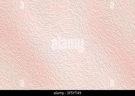 Un fond abstrait haute résolution présentant une texture fluide et ondulée avec un dégradé rose délicat et doux monochromatique Banque D'Images