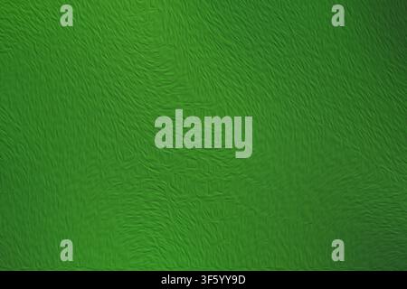 Un fond abstrait vibrant présentant un motif dense de traits de pinceau verts texturés et fluides qui créent un sentiment de mouvement et de profondeur organique. Banque D'Images