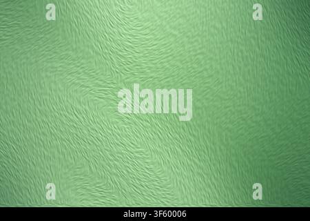 Un fond abstrait numérique présentant une palette de couleurs vertes douces avec un motif fluide, ondulé et texturé rappelant une fourrure organique ou des ondulations de tissu Banque D'Images