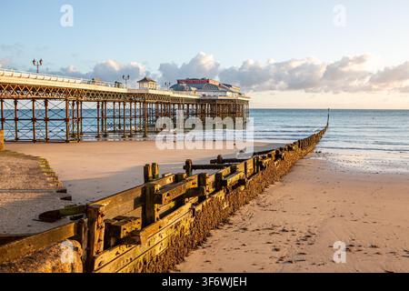 Jetée de Cromer à l'aube Norfolk Angleterre UK Banque D'Images